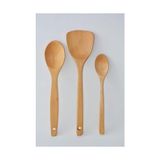 Mabelme Ahşap Kaşık 3lü Tahta Kaşık Spatula 869HSP73652417 - Option-1
