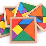 Mabelme Ahşap Tangram Oyuncak - Option-1 - 00Kahverengi