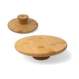Mabelme Ayaklı Yüksek Bambu Sunum Tabağı | Yükseltici Ayaklı Bambu Sunum Tepsisi – Doğal, Şık ve Dayanıklı (20CM*20CM*6CM) - Option-1 - 51R-Turuncu