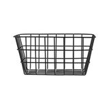 Mabelme Banyo Sepeti "viana" Mat Siyah, Mat Yüzeyli Saklama Sepeti, Açık Telli Tasarım, Kozmetik Vb. Eşyalarınızı Tutar. Ulaşılabilir, Metalden Yapılmış, 18X25X12 cm - Kestane Akaju - Option-1