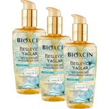 Mabelme Besleyici Saç Bakım Yağı 150 ml – 9 Çiçek Yağı, B5 Vitamini ve Biocomplex B11 ile Kuru ve Yıpranmış Saçlar Için Yoğun Bakım (3 Paketi) - 0 - 3 Yaş - 0 - Siyah