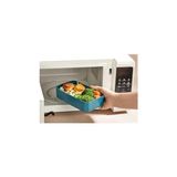 Mabelme Boy 2 Katlı Yemek Saklama Kabı 2 Litre - Kendinden Çatal Kaşık Servisli Lunch Box Set (Yeşil) - 0 Siyah - Option-1