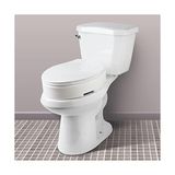 Mabelme Carex Uzatılmış Menteşeli Klozet Kapağı Yükselticisi, Tuvalete 8 cm Yükseklik Ekler, 136 kg Ağırlık Kapasitesi, Yükseltilmiş Klozet Kapağı - 000-Siyah - Option-1