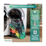 Mabelme Caty Kadife Oyuncu Odası Halısı Kaymaz Pamuk Tabanlı Yıkanabilir Antibakteriyel Gamer, Gaming Halısı 200X300 - 374-Yeşil