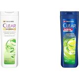 Mabelme Clear Kepeğe Karşı Etkili Şampuan Bitkisel Sentez Aloe & Çay Ağacı Yağı 350 Ml(2) Clear Men Maksimum Ferahlık Yağlı Saç Derisi Için Limon Özlü Kepeğe Karşı Etkili Şampuan 350 Ml(1) - Option-1