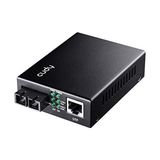Mabelme Cudy MC100GSA-20 Mode 20 Km Fiber Optik Gigabit Ethernet Medya Dönüştürücü Metal Switch - Option-1 - Beyaz