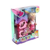 Mabelme Cute Doll Mini Bebek Tavşanlı ve Iki Katlı Kulübe Oyun Seti - Option-1