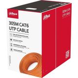 Mabelme Dahua PFM922I-6UN-C 305 Metre U/utp 23AWG Cca Turuncu Renk Cat6 Kablo