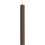 Mabelme Deluxe Homeart 2'li LED Mum Kahverengi 24 cm - De RF-0103 - 0,5 W - Altın