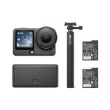 Mabelme Djı Osmo Action 6 Gelişmiş Combo, 1/1.1 ″ Kare Sensörlü Aksiyon Kamerası, F/2.0–f/4.0 Değişken Diyaframı, 2 Pille Uzatılmış Pil Ömrü, Genişletilmiş Dış Mekan Çekimi Için Aksiyon Kamerası 4K - Option-1