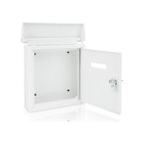 Mabelme Duvara Monte Kilitlenebilir Posta Kutusu - Modern Dış Mekan Galvanizli Metal Anahtar Büyük Kapasiteli - Ticari Kırsal Ev Dekoratif ve Ofis Iş Koli Kutusu Paketleri Drop Slot Güvenli Kilit - Option-1 - 0 - Siyah - 1 Adet