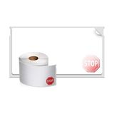 Mabelme Dymo Lw Isim Rozet Etiketleri, Labelwriter Etiket Yazıcıları Için 12 Saatte Son Kullanma Bildirim Diskleri, Beyaz, 2-1/4" x 4", 1 Rulo 250 (30911)