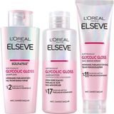 Mabelme Elseve Glycolic Gloss Parlaklık Veren Saç Bakım Rutini Seti: Şampuan, Saç Kremi, Bakım Spreyi - Option-1
