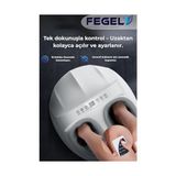 Mabelme Fegel FG-513 6d Isıtmalı Ayak Masaj Aleti, Derin Yoğurma ve Hava Basınçlı Kumandalı Masaj Aleti (Beyaz) - 000-Siyah