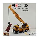 Mabelme Giffy/oyuncak Iş Makinesi Sesli Işıklı Çek Bırak Vinç, Kule Vinç ve Kepçe 30 cm Aksesuarlı Kapıları Açılan (Kule Vinç) - Option-1