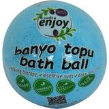 Mabelme Himalaya Tuzlu El Yapımı Banyo Bombası Banyo Topu Mavi 90-120 gr - Beyaz