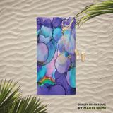 Mabelme Home Purple Marble Plaj Havlusu - 001-Beyaz - Option-1