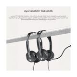 Mabelme HT106 USB Kablolu Mikrofonlu Kulak Üstü Kulaklık - Pc, Laptop, Tablet, Telefon Uyumlu, Ergonomik Kulak Yastıkları, Iş, Oyun, Çağrı Merkezi Için, Esnek Mikrofonlu Kulak Üstü Kulaklık Siyah - -- - Option-1