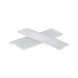 Mabelme Ince Mum Silikon Çubuk 7.5 mm x 150 mm (20 Adet) | Şeffaf Silikon Mum | Silikon Tabancası Için Uyumlu Yapıştırıcı Çubuklar - 100 x 100 cm - (ClearEyelets)Black-RadiantOrchid