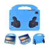 Mabelme iPad Air 1 Air 2 9.7 ile Uyumlu Kılıf Tutmalı Standlı Silikon A1566 A1567 A1474 A1475 A1476 Mavi - Option-1 - Altın