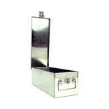 Mabelme Katlanır Saplı Kilit Kutusu - Değerli Eşyaları, Nakit, Mücevher ve Silahları Güvence Altına Almak Için Istiflenebilir Tasarımlı Dayanıklı Metal Saklama Sandığı (Gümüş) - Option-1