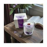 Mabelme Kokulu Mum - 150 gr Ahşap Fitilli Kokulu Mum |%100 Doğal Soya Mumu | Özel Hediye Kutulu | Parafinsiz Saf Soya Wax (Lavanta) - Option-1