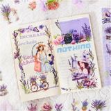 Mabelme Kolbi 6 Sayfa 74 Adet Şeffaf Mor Lavanta Çiçek Bullet Journal Laptop Ajanda Planlayıcı - Option-1 - -50 C