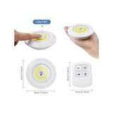 Mabelme LED Işık Kablosuz Uzaktan Kumandalı Dolap Içi LED Ampul Seti 3lü Set Gece Lambası Spot Lamba - Option-1