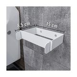 Mabelme Lmz Minimal Tuvalet Kağıtlığı, Banyo Kağıdı Askısı, Pratik Çek Çıkar Wc Kağıtlık, Aksesuarı, Banyo Ekipmanları Aparatı (Metal, Beyaz) - 000-Siyah
