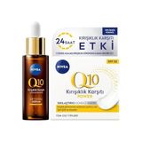 Mabelme LUMINOUS630 Leke Karşıtı Gündüz Yüz Kremi 40ML, Q10 Kırışıklık Karşıtı Çift Etkili Cilt Serumu 30ML - Option-1