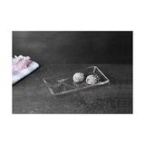 Mabelme Madlen Dikdörtgen Tatlı Tabağı - 2'li - 22CMX12CM - Kestane Akaju - Option-1
