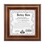 Mabelme Mahogany Betsy Square Box 8"x8"x2.75"- Area 5"x5" -99521 - Option-1