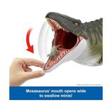 Mabelme Mattel World Rebirth Devasa Mosasaurus Aksiyon Figürü, 2 Saldırı Hareketine Sahip Dinozor Oyuncağı, Filmden Uyarlanan Tasarım, Bükülebilir Eklemler, JGB51 - Option-1