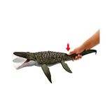 Mabelme Mattel World Rebirth Mosasaurus Aksiyon Figürü ve Mini Dilophosaurus, Geniş Çeneli Dinozor Oyuncağı, Filmden Uyarlanan Tasarım, Bükülebilir Eklemler, Dijital Oyunlar, JCH00 - Option-1