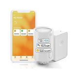 Mabelme Meross Akıllı Termostat Vanası ve Hub, Homekit Uyumlu Akıllı Radyatör Vanası, Wlan Akıllı Termostat, Uzaktan Kontrol, Siri Alexa Assistant Uyumlu, 6 Adaptör, Beyaz - Option-1