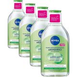 Mabelme Micellar Makyaj Temizleme Suyu Arındırıcı ve Matlaştırıcı 400 Ml, Yüz, Göz ve Dudak Temizleyici, Amino Asit Kompleksi ve Okyanus Yosunu Özü (4 Paketi) - Option-1