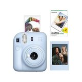 Mabelme Mini 12 Mavi Fotoğraf Makinesi-Çerçeve ve 20'li Mini Film Seti - Açık Bej
