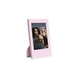 Mabelme Mini 12 Pembe Fotoğraf Makinesi-20'li Film-Çerçeve ve Deri Kılıf Seti - Açık Bej