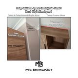 Mabelme Mr.bracket 2 Adet Beyaz Çelik Deprem Dolap Sabitleme Aparatı 16X60X140MM - Mobilya Eşya Kitaplık Duvar Sabitleyici L Demir Gönye Köşebent - 001-Beyaz - Option-1