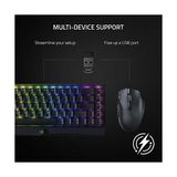 Mabelme Naga V2 Hyperspeed - Ergonomik Kablosuz Mmo Oyun Faresi (19 Programlanabilir Düğme, Hyperspeed Kablosuz (2,4 Ghz), Bluetooth, 250 Saate Kadar, Focus Pro 30K Optik Sensör) Siyah