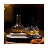 Mabelme Nude 22334 Chill Mermer Altlıklı Kristal Viski BARDAĞI-300CC, Zarif ve Hediyelik - 1 Adet - Option-1 - 0 - Siyah