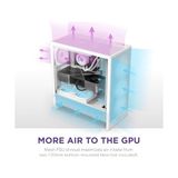 Mabelme Nzxt H5 Rgb 2024 - Kompakt Atx Mid-Tower Pc Oyun Kasası - Yüksek Hava Akışı - F360 Rgb Çekirdek (Cv) Dahil - 360MM Ön ve 240MM Üst Radyatör Desteği - Kablo Yönetimi - Temperli Cam - Beyaz - Acı Kahverengi - Option-1