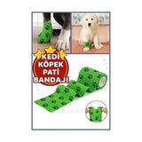 Mabelme Octacare Su Geçirmez Kendinden Yapışkanlı Kedi & Köpek Pati Bandajı – Ayak Koruyucu Bandaj Ayakkabısı 2 Adet Yeşil - 001-Renkli - 100 x 100 cm