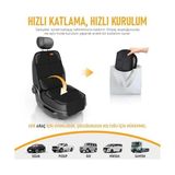 Mabelme Oto Koltuk Koruyucu Kılıf, Çocuk Oto Koltuğu Için Koruyucu Örtü, Kalın Pedli Araba Araç Koltuk Minderi Su Geçirmez Evcil Hayvan, Kedi Köpek Araç Koltuğu Örtüsü, Siyah - Option-1 - 001-Renkli