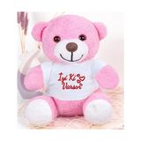 Mabelme Özgüner Oyuncak 20-25 cm Tişörtlü Pelüş Ayıcık, 20 Cm, Yumuşak Ayıcık, Sevgiliye Hediye,ayı,peluş Ayıcık,plush Toys,oturan Ayı,ofis Hediyesi,renkli Ayıcık,iyi Ki Varsın,tişörtlü,ayıcık (Pembeayı) - Ahşap
