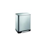 Mabelme Paslanmaz Çelik Softclose Pedallı Banyo Mutfak Ofis Çöp Kovası Inox 12 Lt D-15321 - 000-Siyah - Option-1