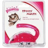 Mabelme Pawise Kurmalı Peluş Fare Kedi Oyuncağı 9 cm - 01-Mavi