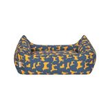 Mabelme Pet Uniform Lacivert-Sarı Köpek Yatağı M 60X70CM - 001-Renkli - 100 x 100 cm