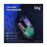 Mabelme Redragon M987 Hafif 55G Petek Oyun Faresi Rgb Arkadan Aydınlatmalı Kablolu 6 Düğmeler Programlanabilir 12400 Dpı Windows Pc Bilgisayar Için