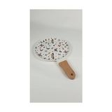Mabelme Saplı Porselen Pişirme Tabakları, Meyve, Salata, Sunum Tabağı (Kelebek) - 0,5 L
